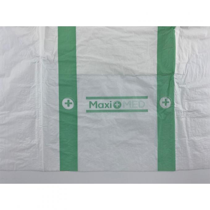 PE 필름 뒷면과 인쇄된 특징과 특징의 PE 테이프와 함께 매우 편안한 일회용 성인 기저귀 3